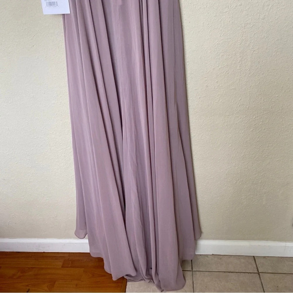 NWT Mac Duggal 20264 Applique Cap Sleeve Bodice Flowy Vintage Lilac Dress size 4 - Picture 14 of 16